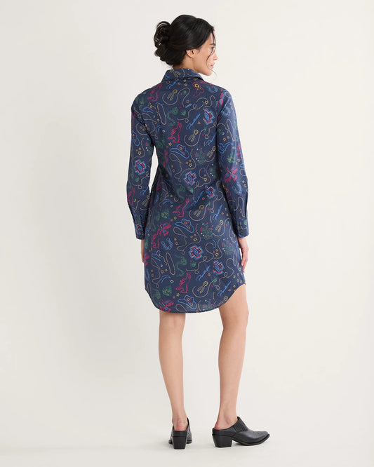 Pendleton Western Print Gambler Shirt Dress