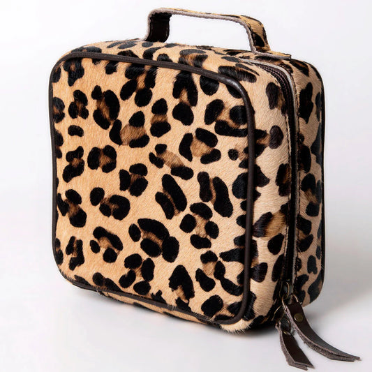 American Darling Hair-On Hide Jewelry Case in Leopard