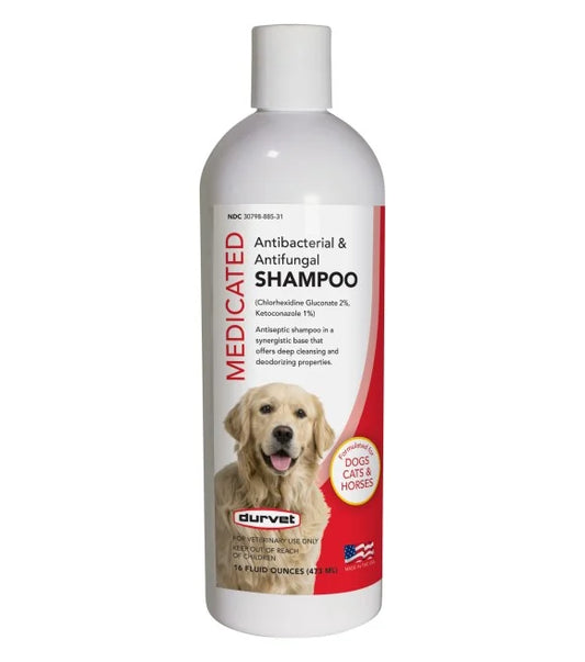 Durvet Medicated Antibacterial and Antifungal Shampoo