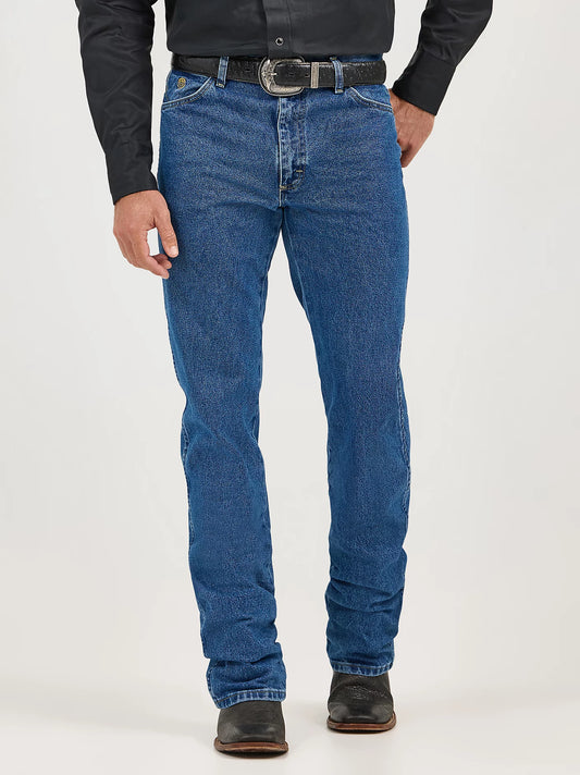 Wrangler George Strait Cowboy Cut Original Fit Jean in Heavyweight Stone Denim