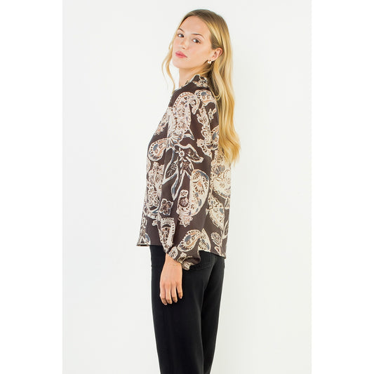Paisley Long Sleeve Top