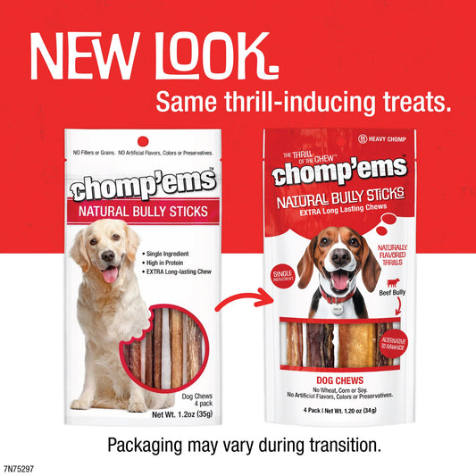 Chomp 'ems Natural Bully Sticks