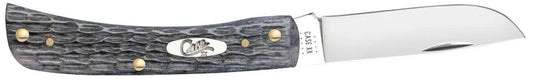 Case Pocket Worn Crandall Jig Gray Bone Sod Buster Jr Knife
