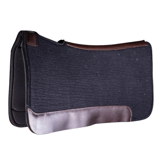 Professional's Choice 1" Black Felt and Rubber Work Saddle Pad