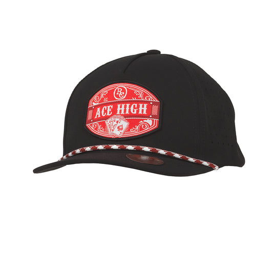Ranch Craft Originals Black Ace High Snapback Cap