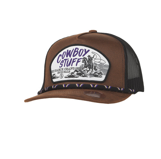 Ranch Craft Originals Brown Cowboy Stuff Snapback Cap