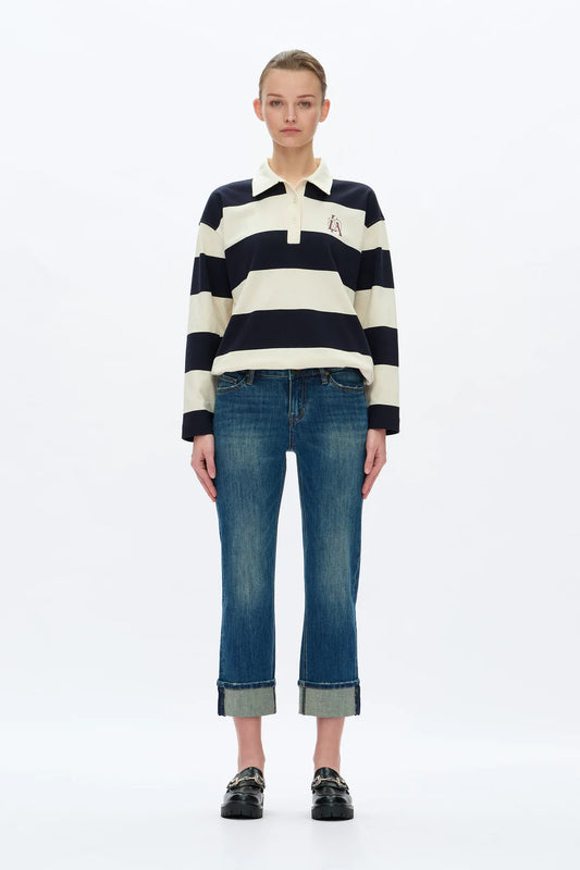 Bayeas Low Rise Straight Leg Jeans