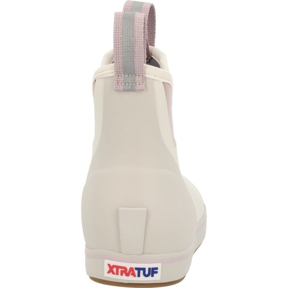 XTRATUF Women's 6" Ankle Deck Rubber Boots in Ivory