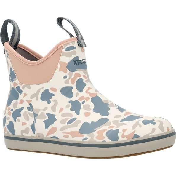 XTRATUF Women's 6" Ankle Deck Rubber Boots in Duck Camo