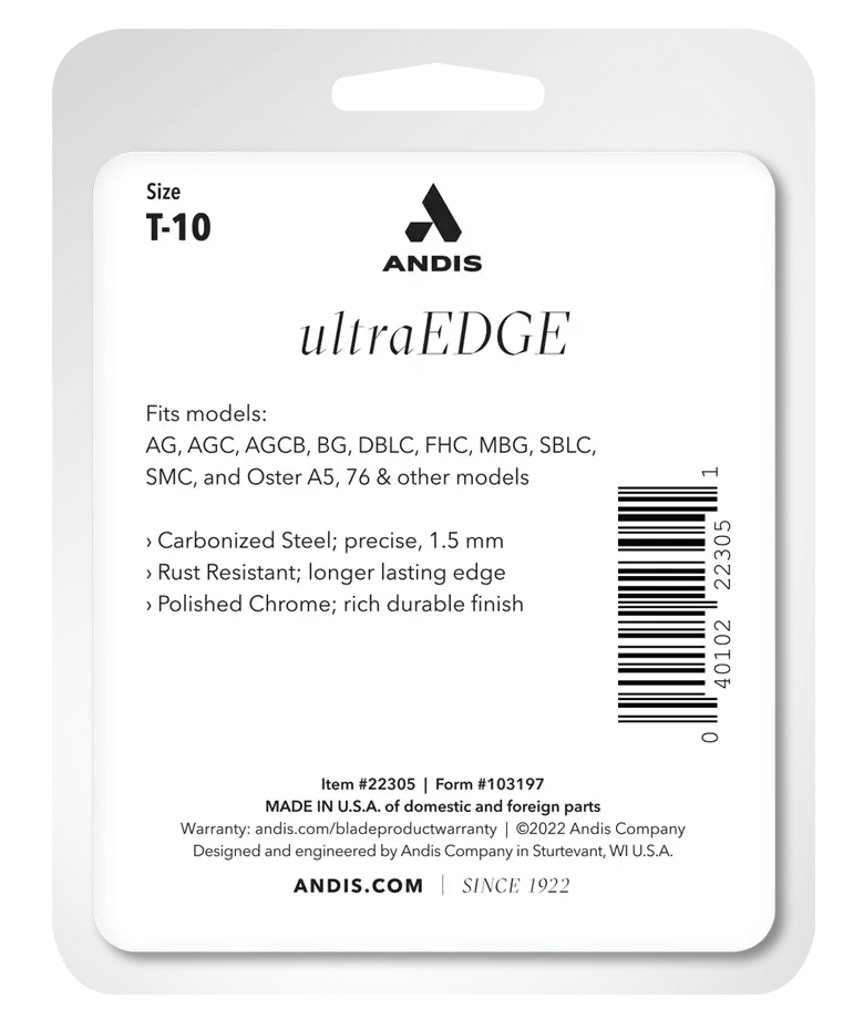 Andis UltraEdge® Detachable Blade-Size T-10