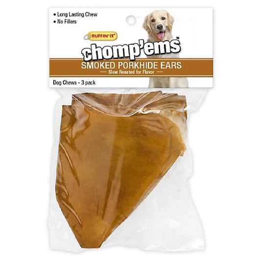Chomp 'ems PorkHide Ears Dog Treats