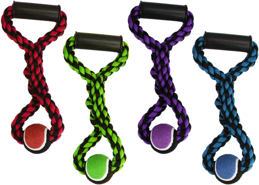 Multipet Nuts For Knots Rope Tug with Tennis Ball