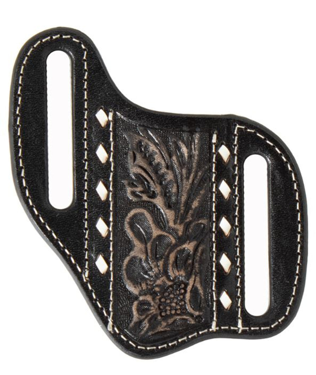 Nocona Black Floral Embossed Knife Sheath