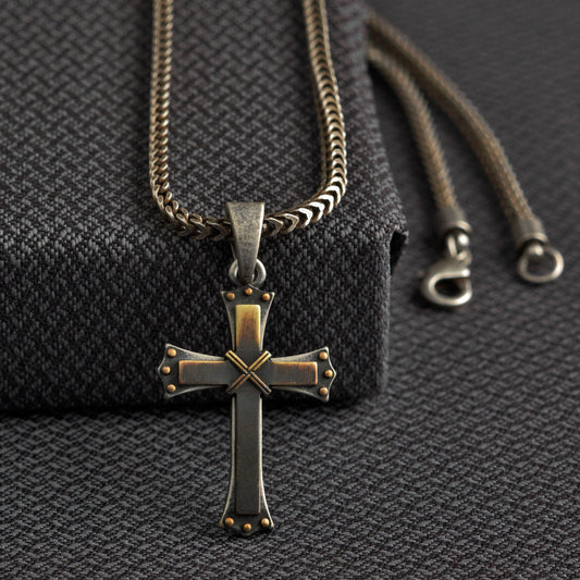 Twister Cross Necklace