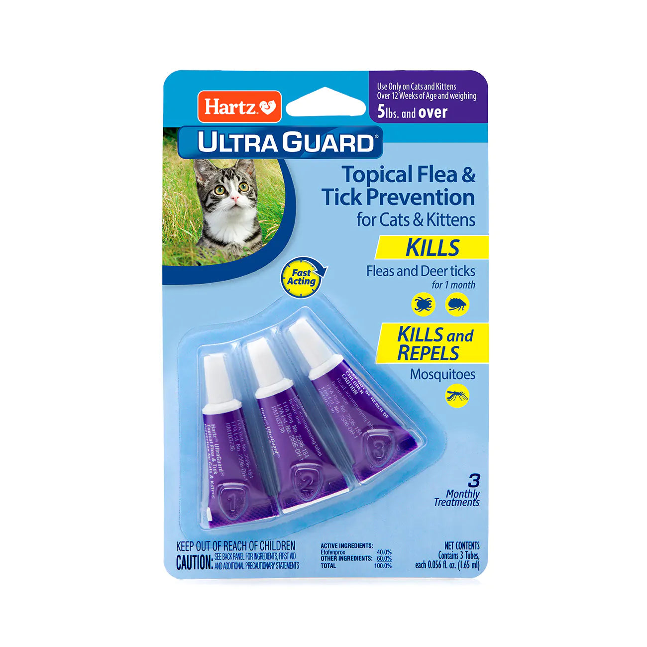 Hartz UltraGuard Topical Flea and Tick Prevention for Cats