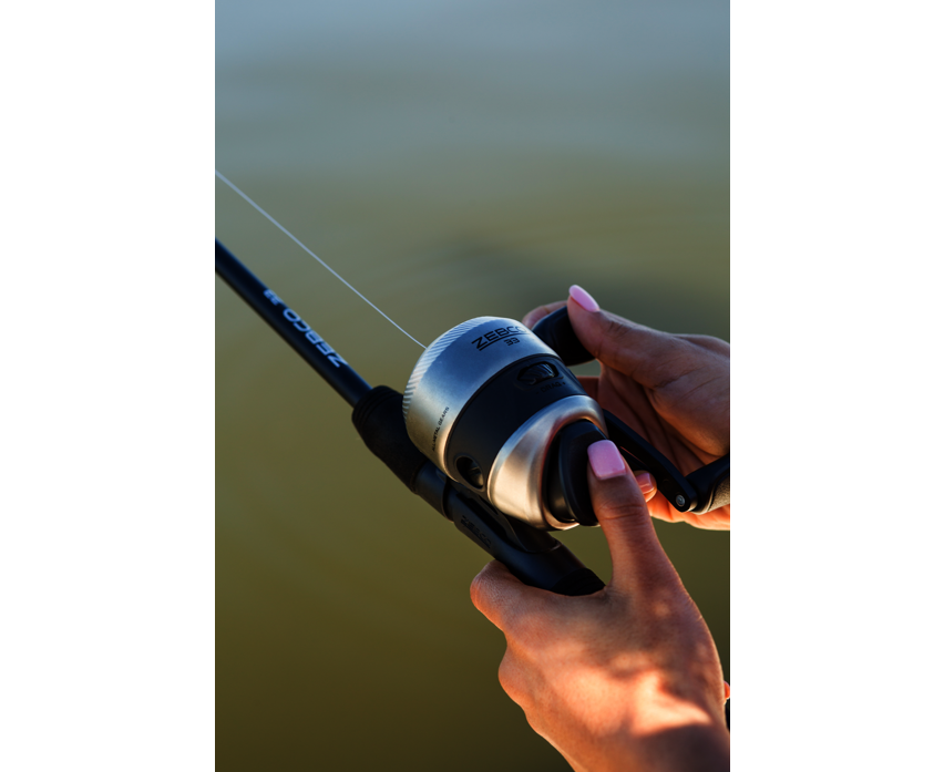 Zebco 33 Silver Spincast Reel