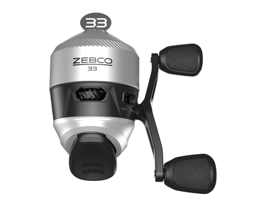 Zebco 33 Silver Spincast Reel