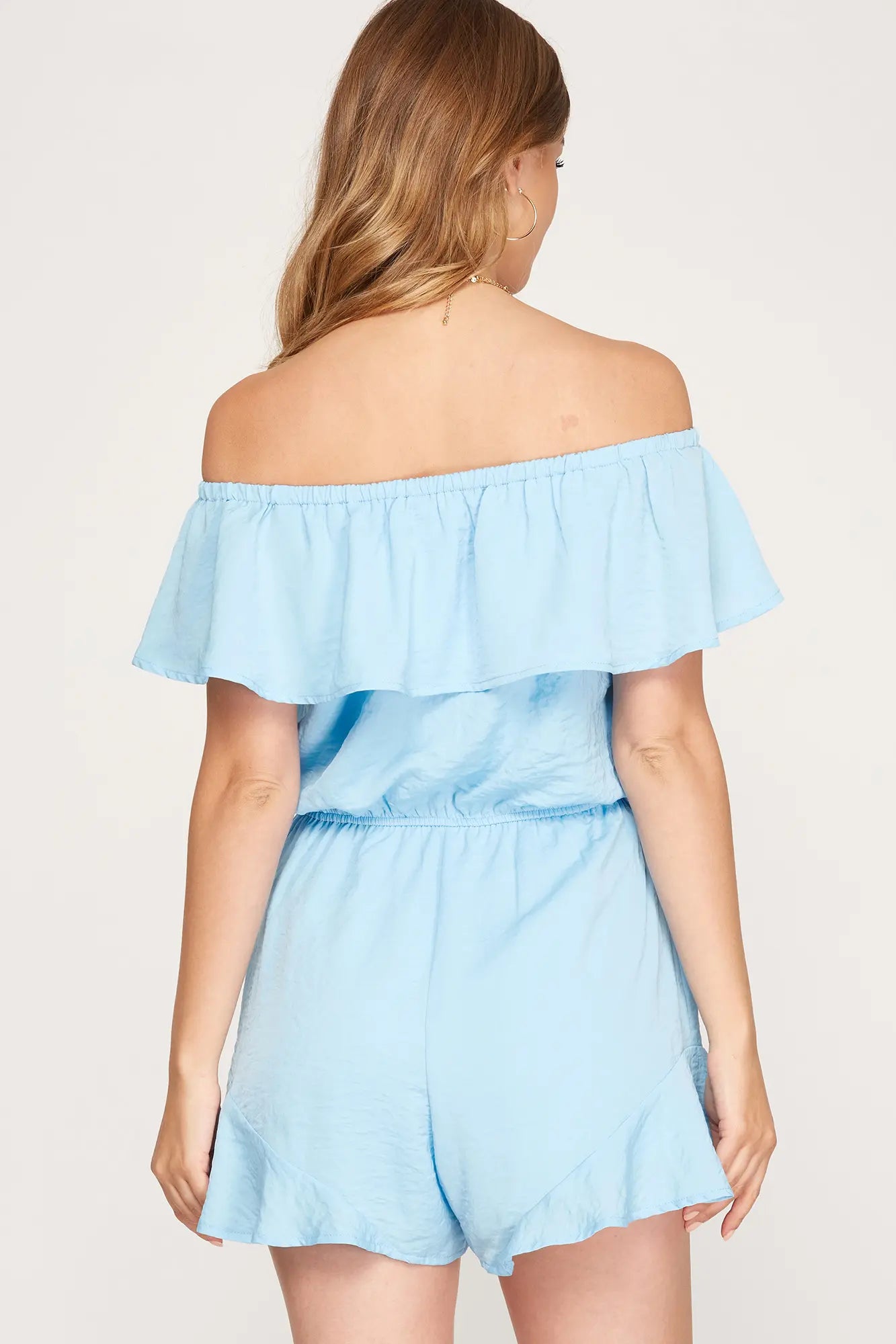 Game Day Off Shoulder Romper