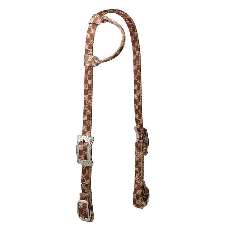 Weaver Patterned Poly Sliding Ear Headstall