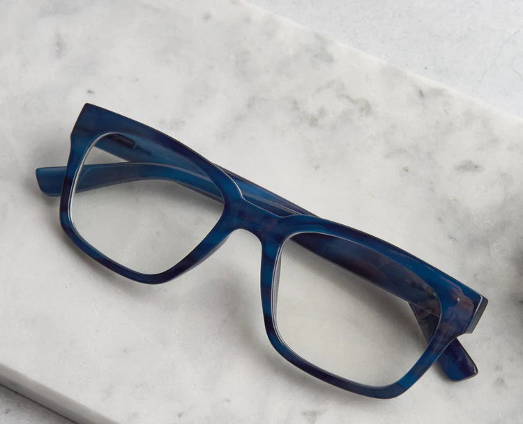 Peepers Brady Navy Horn Reading Glasses