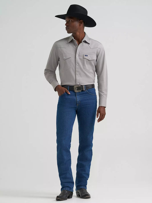 Wrangler Premium Performance Advanced Comfort Cowboy Cut® Slim Fit Jean in MS Wash