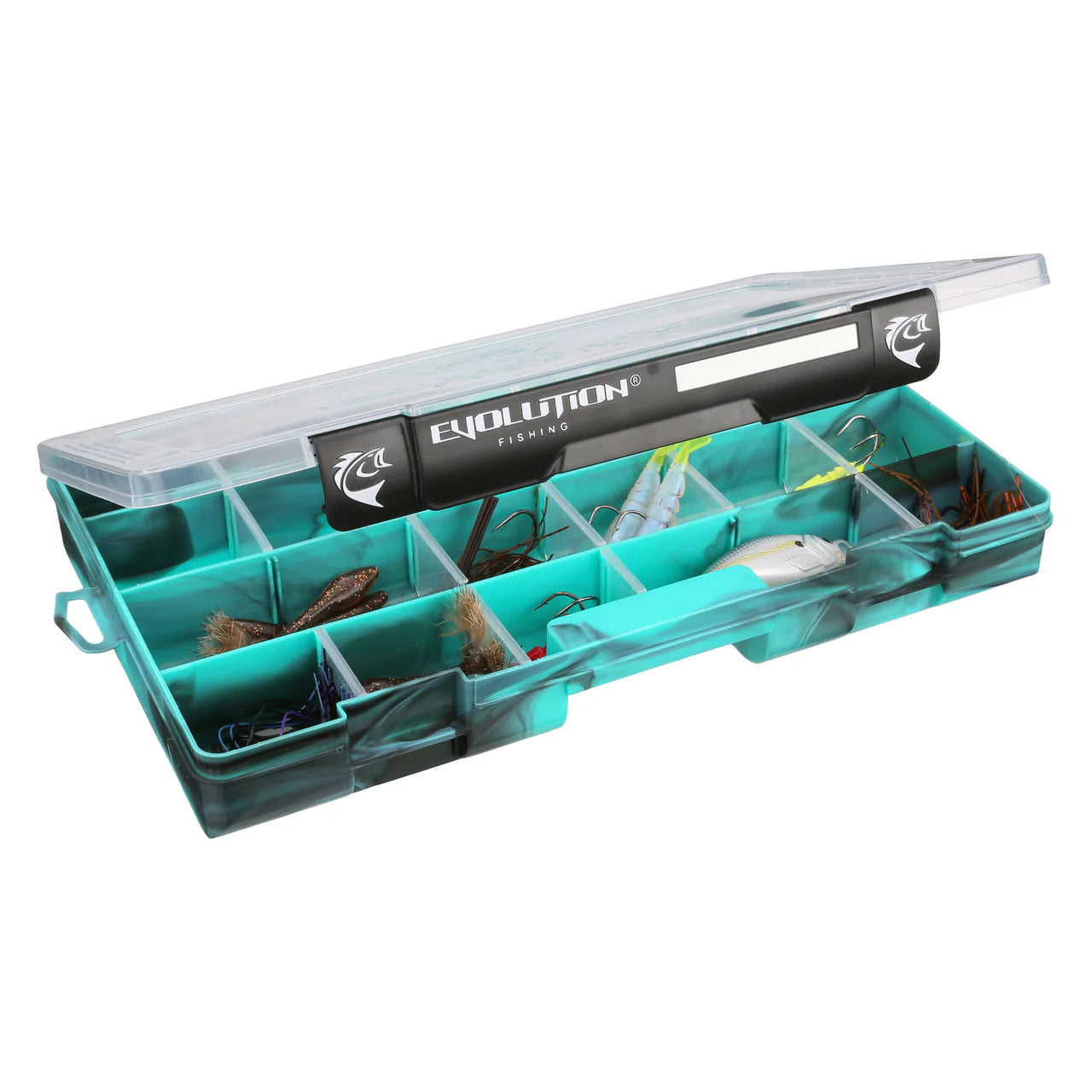 evolution outdoors horizontal 3700 drift series tackle bag Evolution Drift Series 3700 Tackle Tray Seafoam
