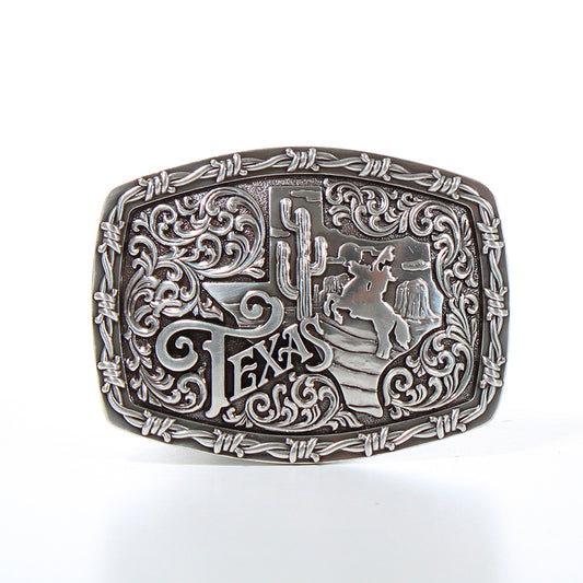Nocona Mens Rectangle Texas Buckle