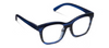 Peepers To the Maximalist Blue Ombre Horn Reading Glasses
