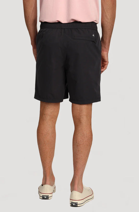 True Grit Dawn to Dusk Hybrid Drawstring Short in Charcoal