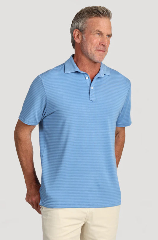 True Grit Signature Tailgate Polo in Blue