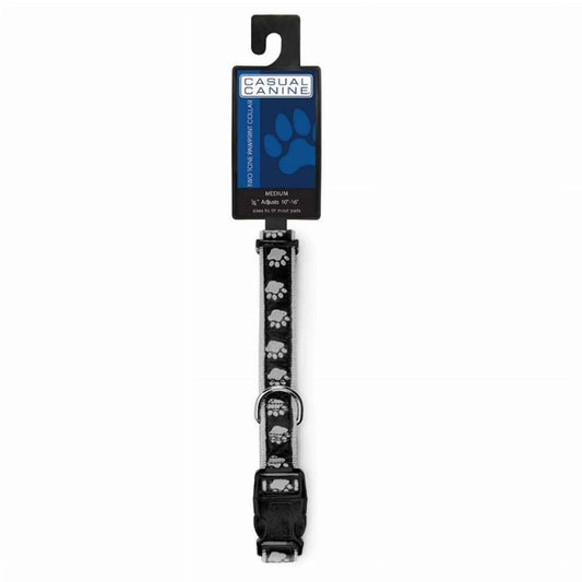 Casual Canine Pawprint Collar