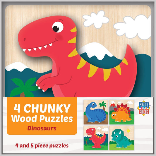 Chunky Wood Dinosaur Puzzles