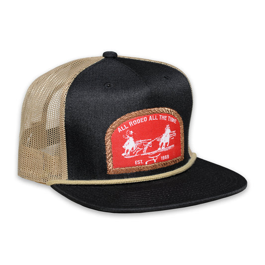 RopeSmart All Rodeo All the Time Patch Black Trucker Cap