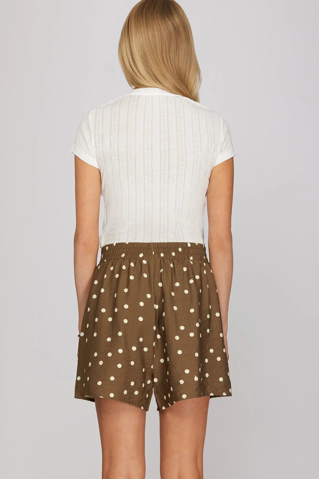 Brown Polka Dot Shorts