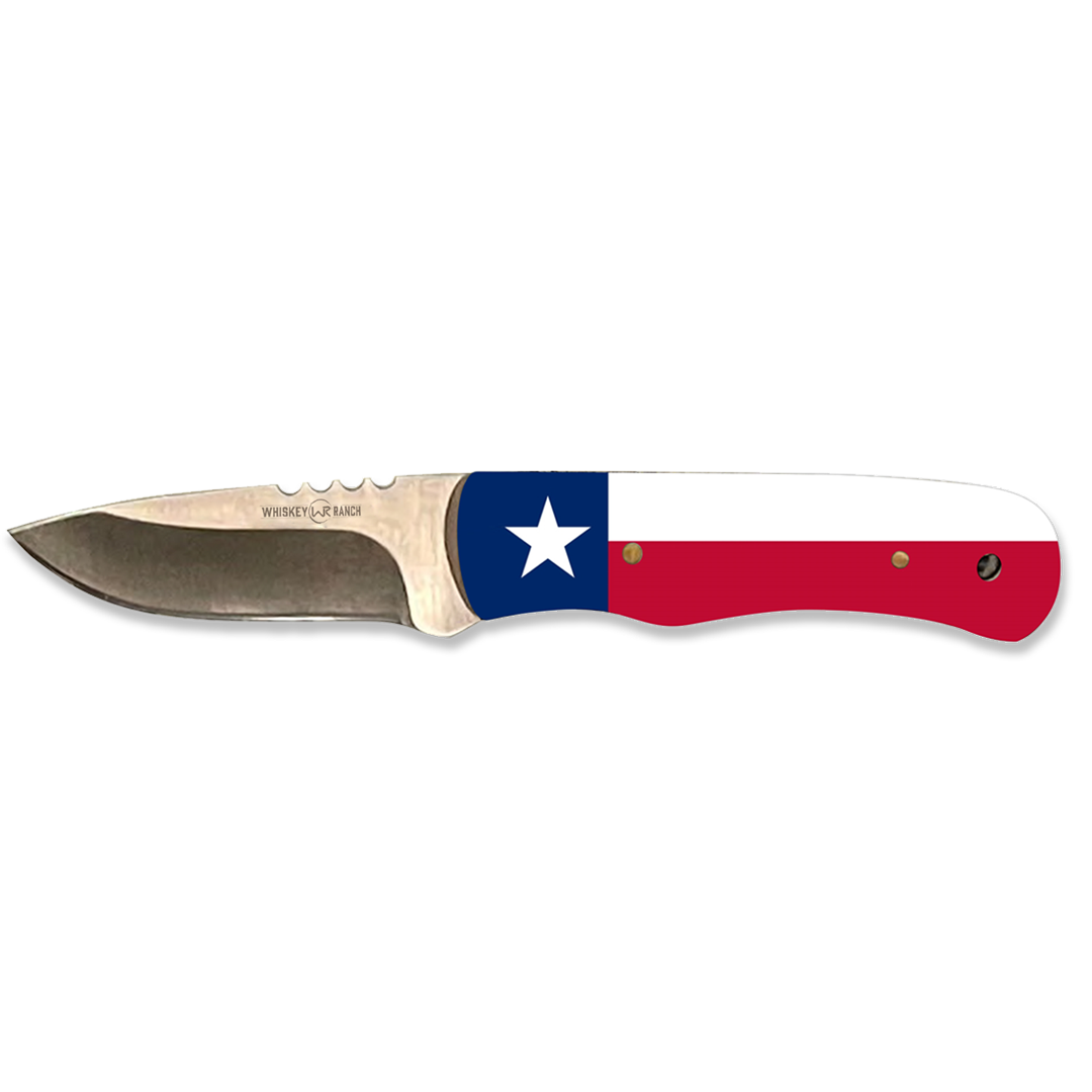 Whiskey Bent Hat Co. God Bless Texas Skinner Knife