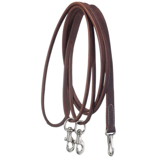 Tough1 Royal King Leather Draw Reins