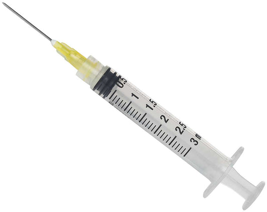 Ideal® Syringe with Needle-3cc with 20 G X 1"