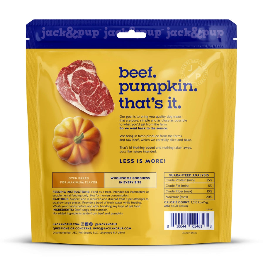 Jack & Pup Just Beef & Pumpkin Dog Treats