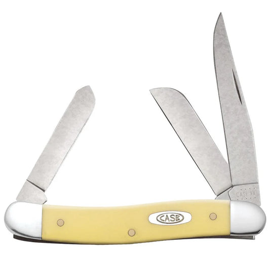 Case Yellow Synthetic Carbon Steel Medium Stockman