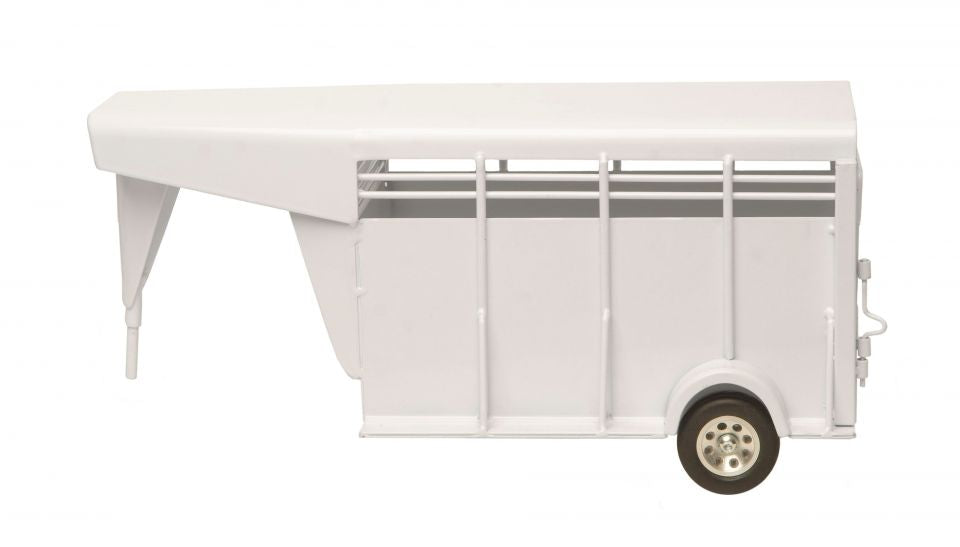 Little Buster Toys Gooseneck Stock Trailer White