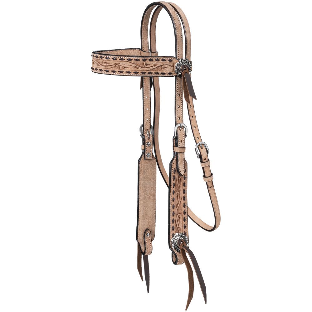 Tough1 Silver Royal Pony Kirby Browband Headstall