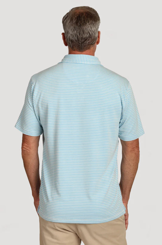 True Grit Signature Tailgate Polo in Turquoise