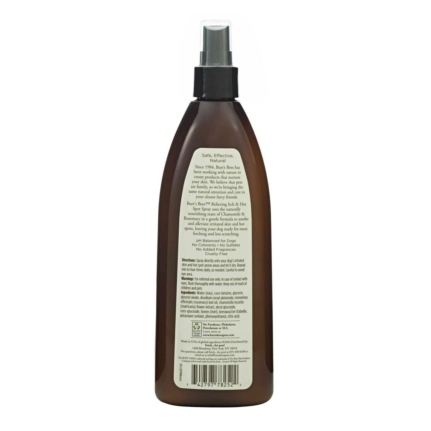 Burt's Bees for Dogs Itch and Hot Spot Spray with Chamomile and Rosemary
