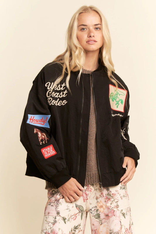 West Coast Rodeo Embroidered Bomber Jacket