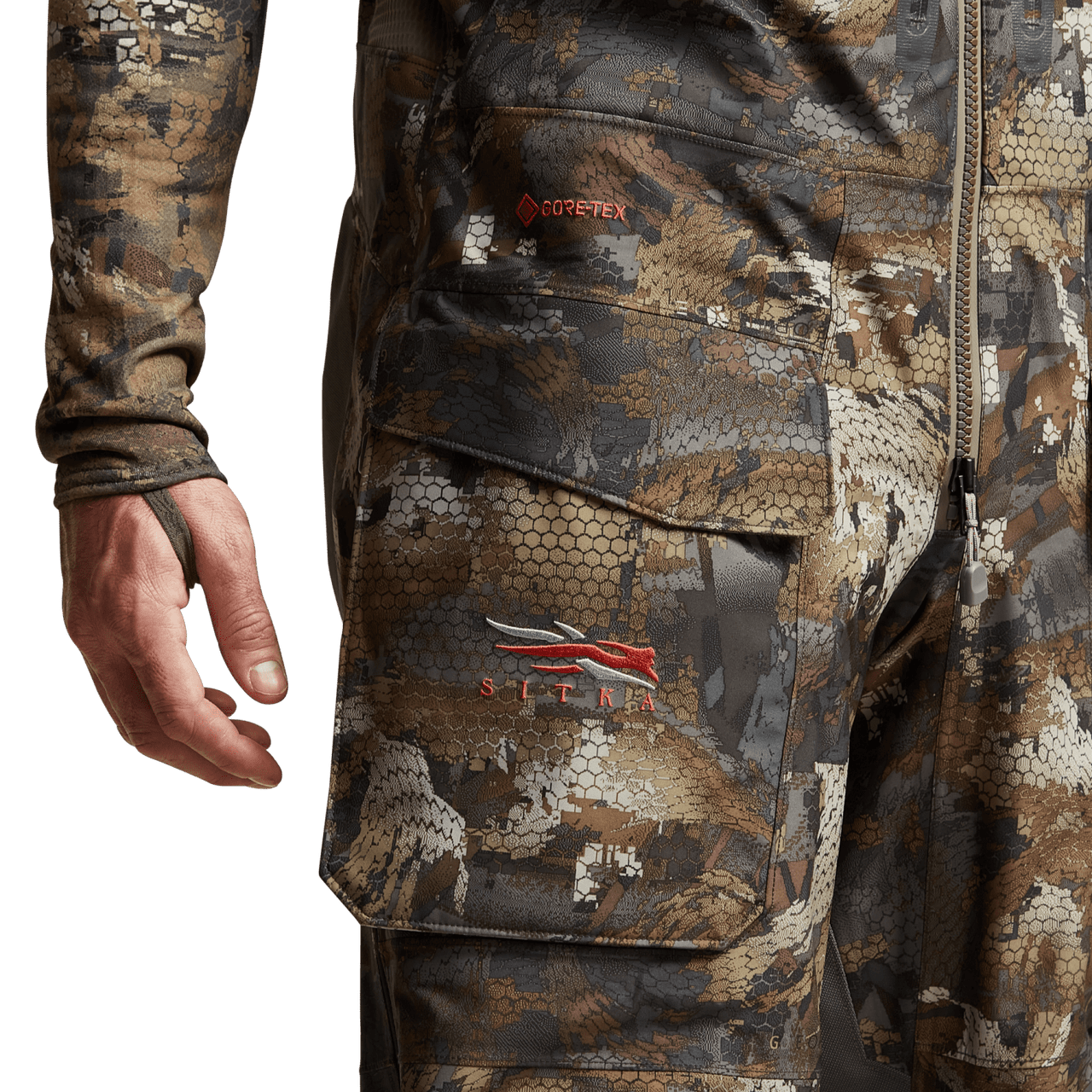 Sitka Hudson Bib in Optifade Timber