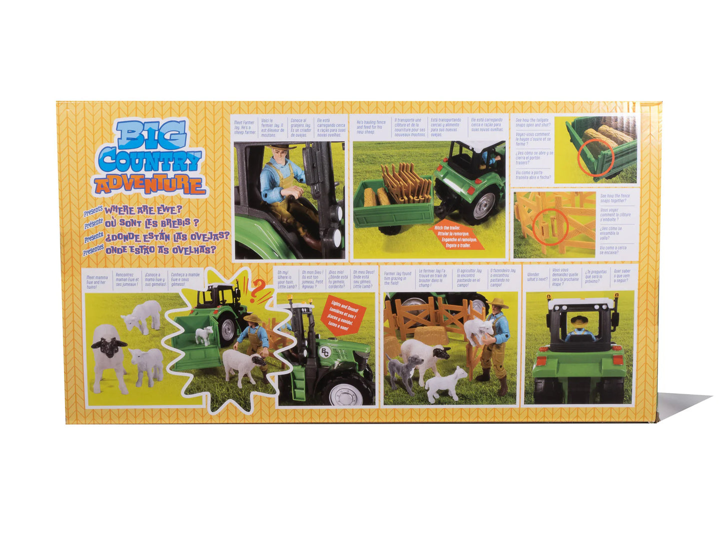 Big Country 16-Piece Sheep Farmer & Tractor Playset