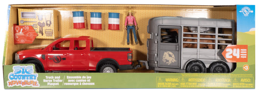 Big Country 24-Piece Truck & Horse Trailer Playset