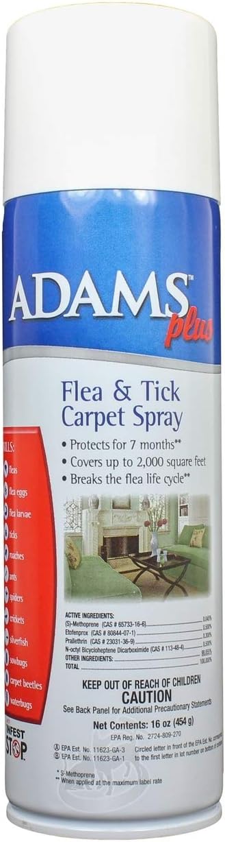 Adams Plus Inverted Flea & Tick Carpet Spray