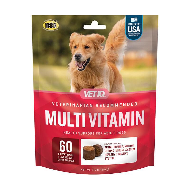 VetIQ 5-in-1 Dog Multivitamin in Hickory Smoke Flavor