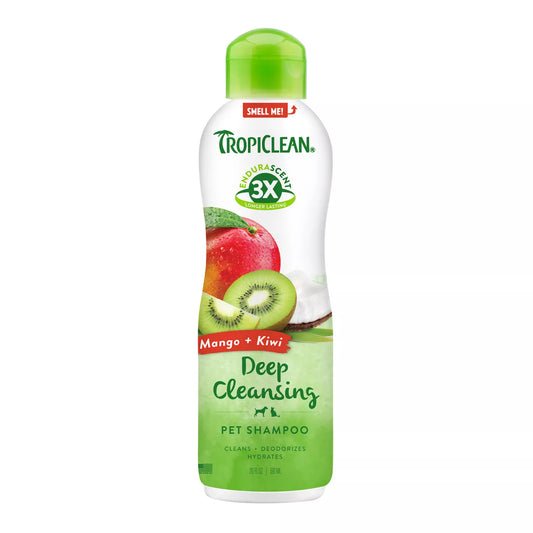 TropiClean EnduraScent Deep Cleansing Pet Shampoo in Mango & Kiwi